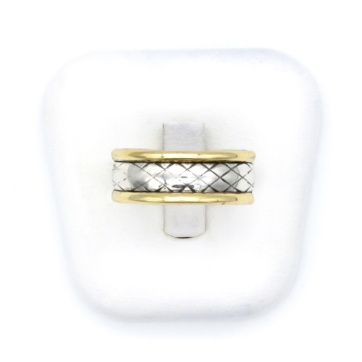 Anillo de plata 925 y double en oro 18 ktes. 