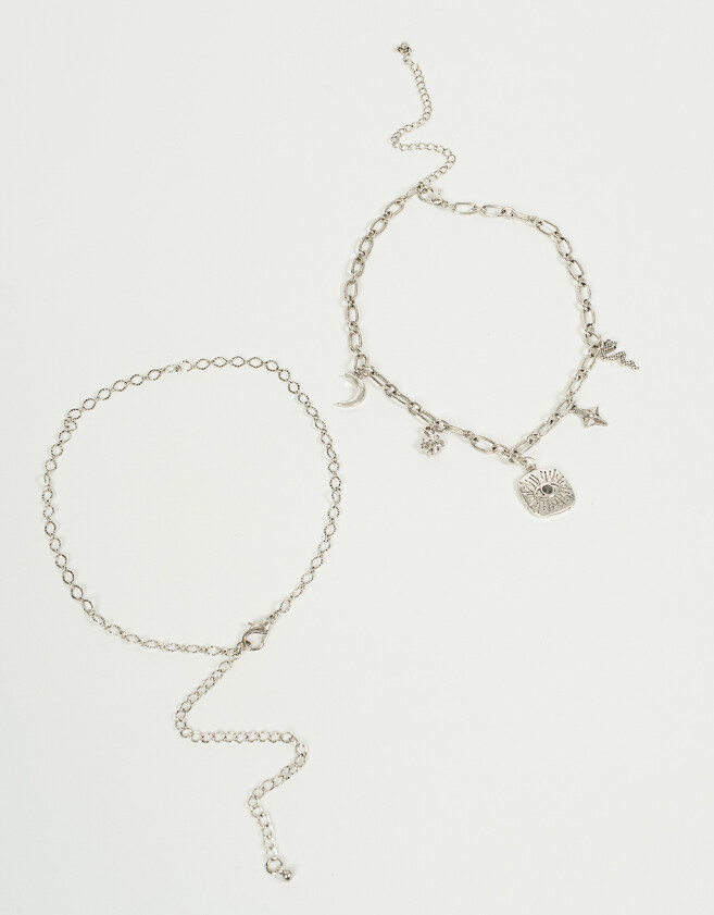 Chokers Bañada en Plata Chokers Set Bañado En Plata - Plateado