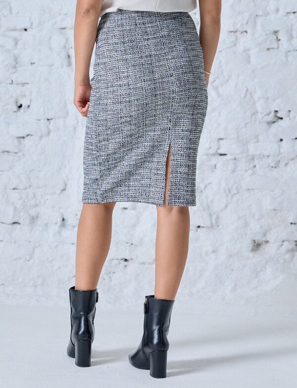 Falda Tweed NEGRO/BLANCO