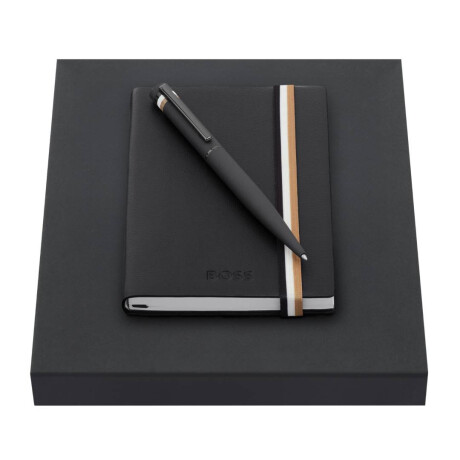 Set Hugo Boss Boligrafo y Libreta Negro