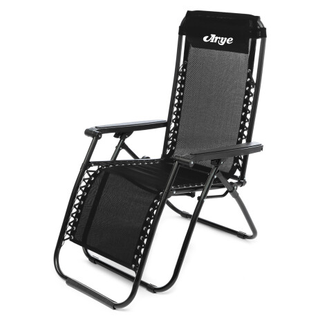 Reposera Silla Camastro Plegable Arye Confort Negro