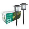 Set 2 Faroles Solares Para Jardin, Estaca Luz Cálida Set 2 Faroles Solares Para Jardin, Estaca Luz Cálida