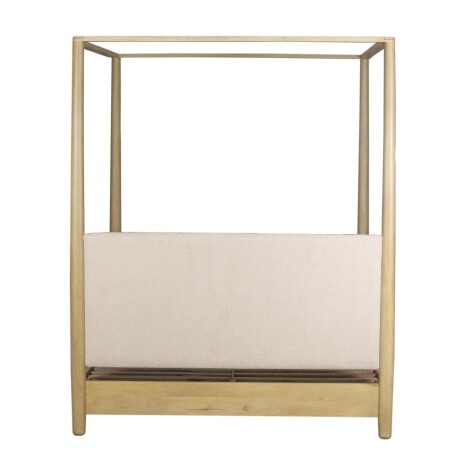 CAMA CANOPY QUEEN MADERA-DE-MANGO NATURAL-BEIGE WOODSIDE