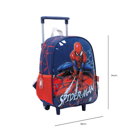 Mochila Marvel Spiderman Con Carrito Escolar Araña Mochila Marvel Spiderman Con Carrito Escolar Araña