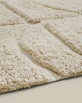 Alfombra Nak jacquard de lana crudo 200 x 300 cm. Alfombra Nak jacquard de lana crudo 200 x 300 cm.