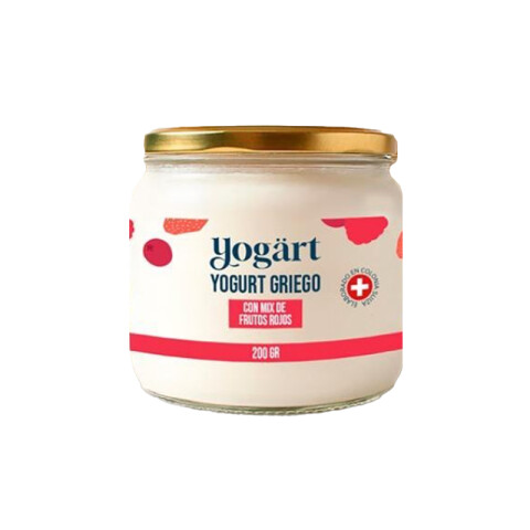 Yogurt griego con mix de frutos rojos 200g Yogart Yogurt Griego Yogart F. Rojos