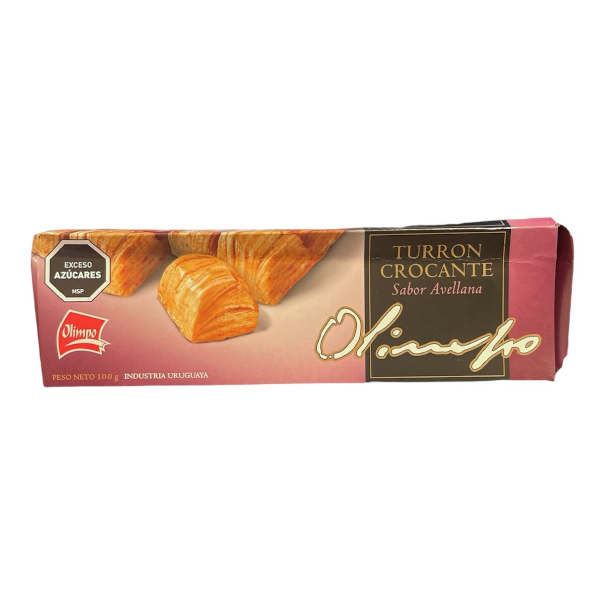 Turron Crocante Olimpo 100 grs - Sabor Avellanas 