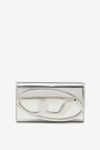 BILLETERA / MINIBOLSO 1DR CUER Plata