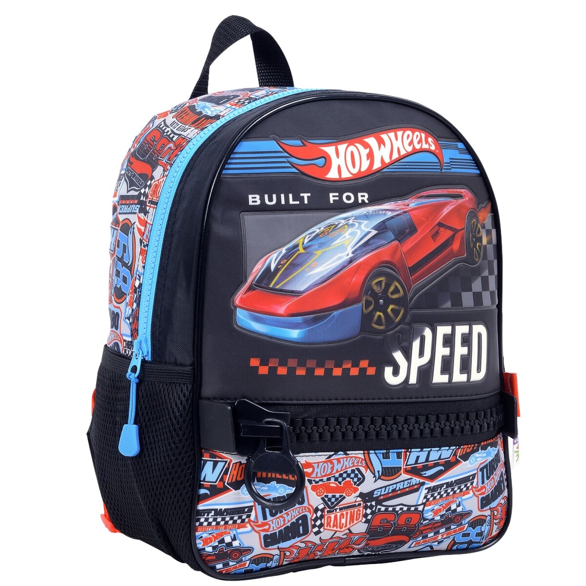 MOCHILA HOTWHEELS 12" - CELESTE 