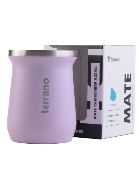 Mate Acero Inox. Camionero Lila
