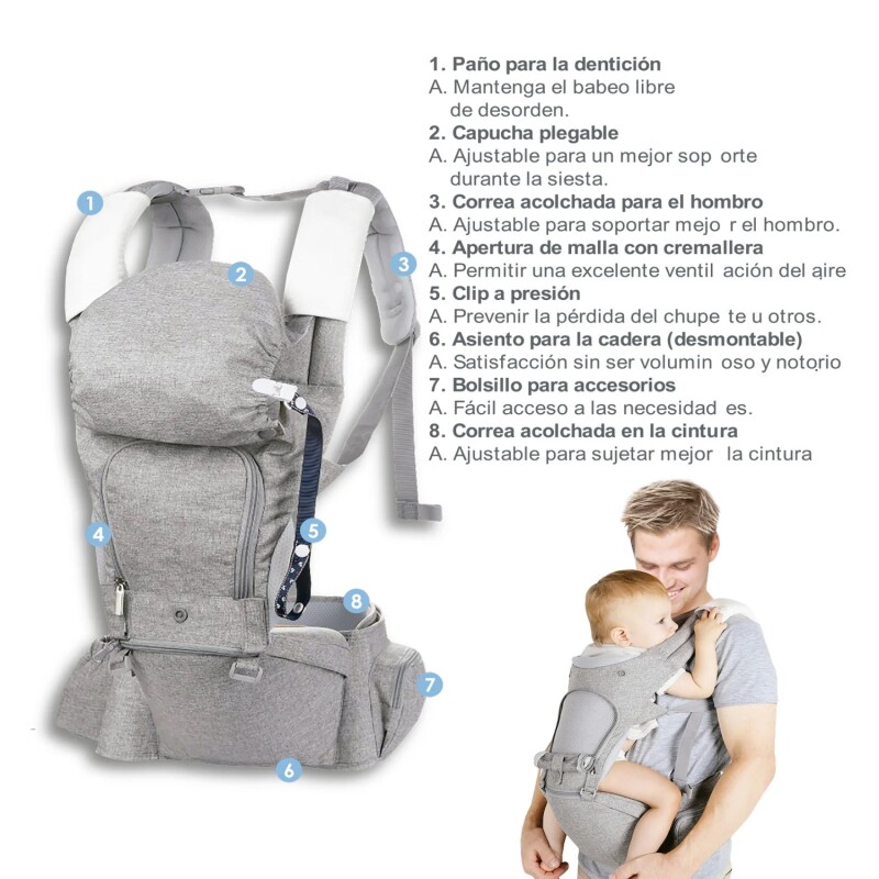 HipSeat Porta Bebe 6 en 1 Bebesit HipSeat Porta Bebe 6 en 1 Bebesit