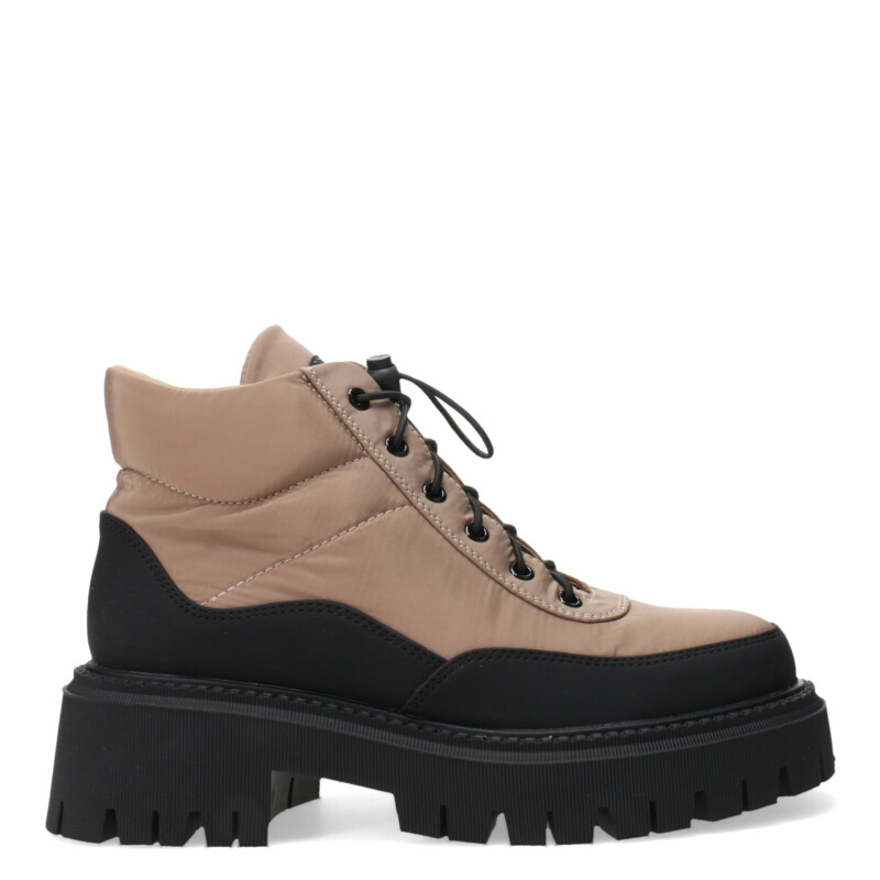 Botas de Mujer Miss Carol NANTU acordonada Beige