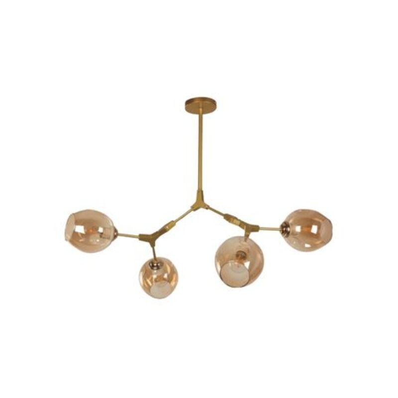 COLGANTE ORION 4L E27 AMBAR DORADO COLGANTE ORION 4L E27 AMBAR DORADO