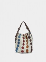 Bolso De Mano Estampado De Nylon crudo