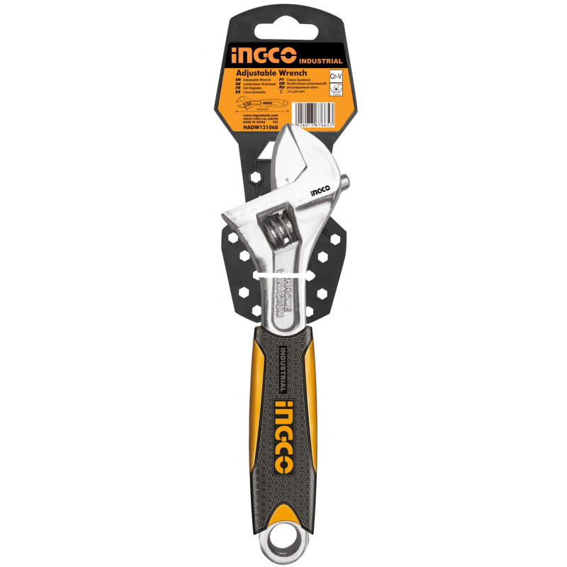 LLAVE FRANCESA AJUSTABLE MANGO GOMA AJUSTABLE 10´´(25CM) INGCO HADW131108 ABRE 3 LLAVE FRANCESA AJUSTABLE MANGO GOMA AJUSTABLE 10´´(25CM) INGCO HADW131108 ABRE 3