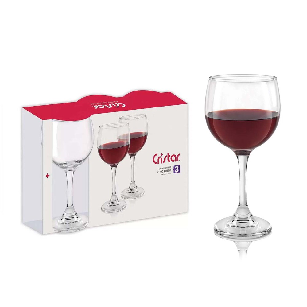 Set copas Premier 300 ml x3 CRISTAR Set copas Premier 300 ml x3 CRISTAR