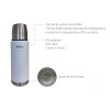 TER75 Termo De Ac. Inox. Doble Pared 750 Ml Hudson - Blanco