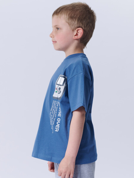 Remera Algodón Gamer Azul