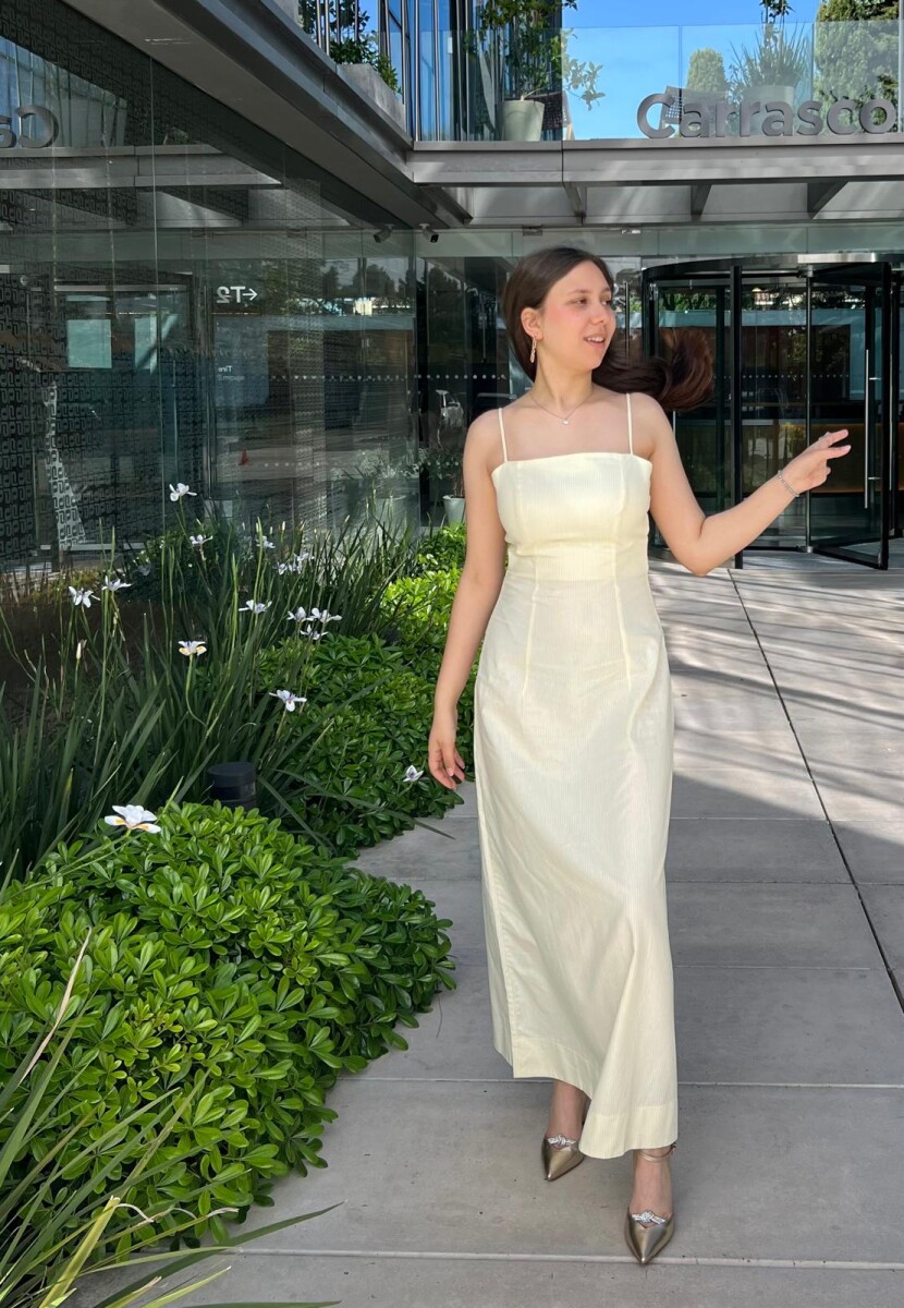 Vestido super midi Jani - Rayado 