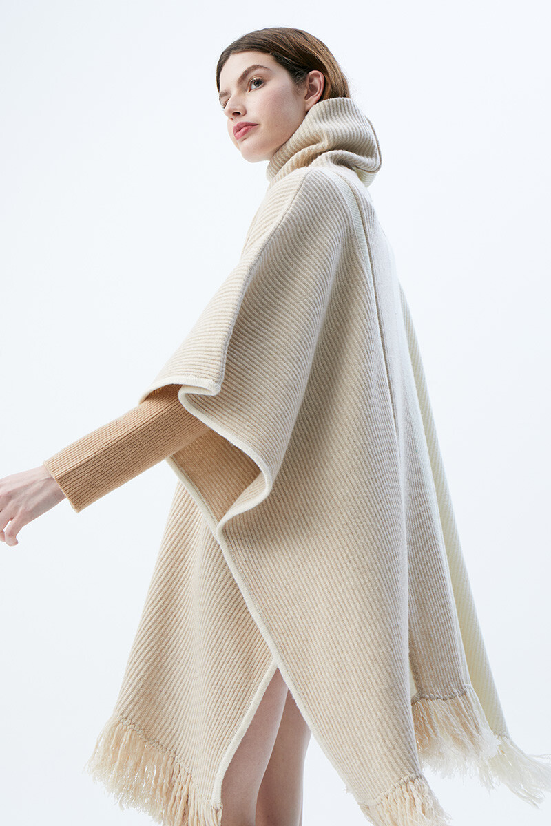 Poncho Andes - Beige 
