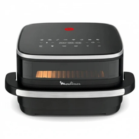 Freidora De Aire Moulinex Easy Fry Xl Surface Compacta Doble Resistencia Cesta Ancha Negro