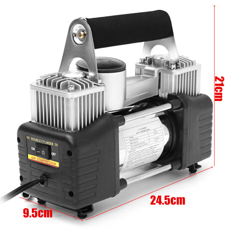COMPRESOR DE AIRE - 12V 150PSI 45L/MIN 25.5*10.5*19.5CM C/LINT 2 PISTO WESTON COMPRESOR DE AIRE - 12V 150PSI 45L/MIN 25.5*10.5*19.5CM C/LINT 2 PISTO WESTON