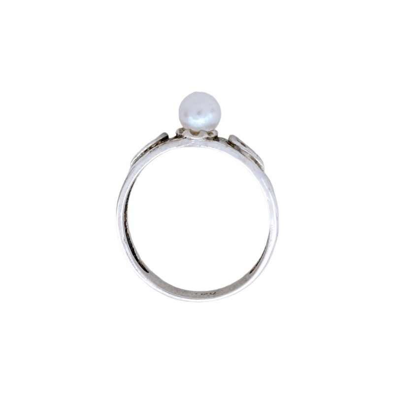 Anillo Solitario-Plata 925-Perla-AN3348 conperla