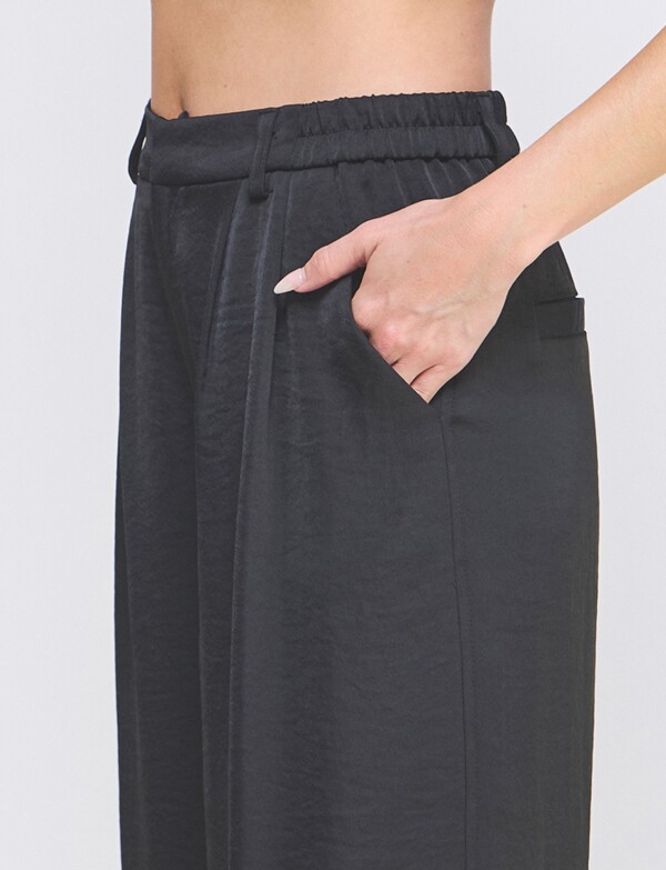 Pantalon Satinado NEGRO