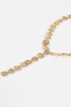 Collar acero irregular dorado