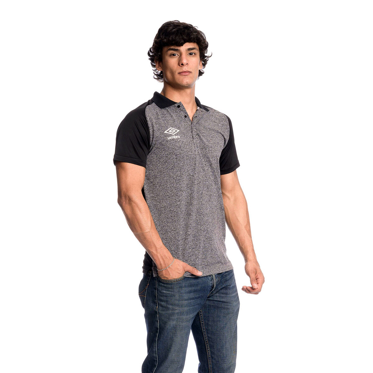 Remera Polo M/C Umbro Hombre - 2m2 