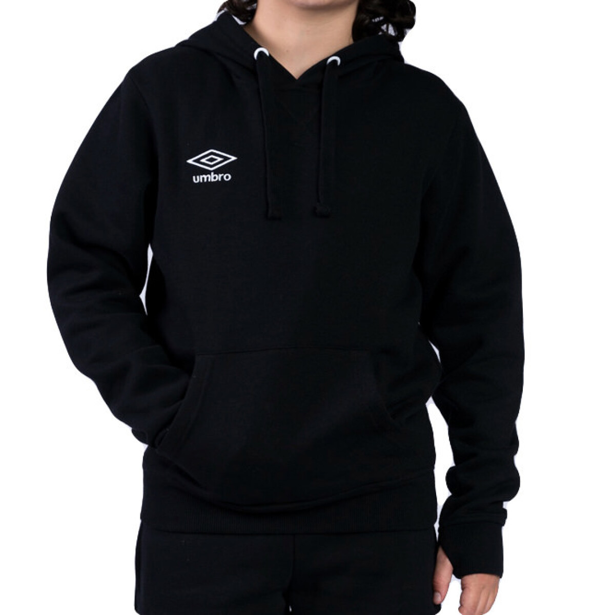 Canguro Infantil Umbro C/ Capucha Junior - Negro 