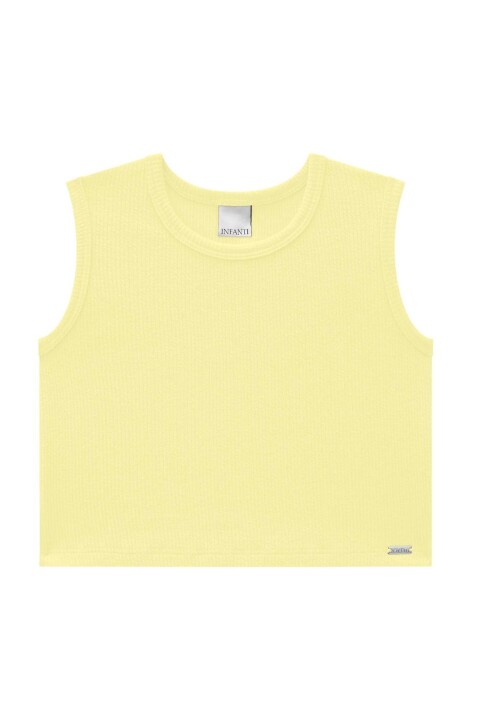 Blusa Cropped Amarillo