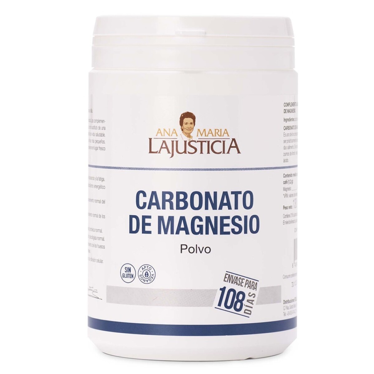 Carbonato De Magnesio Polvo Ana María Lajusticia 130 Grs. 