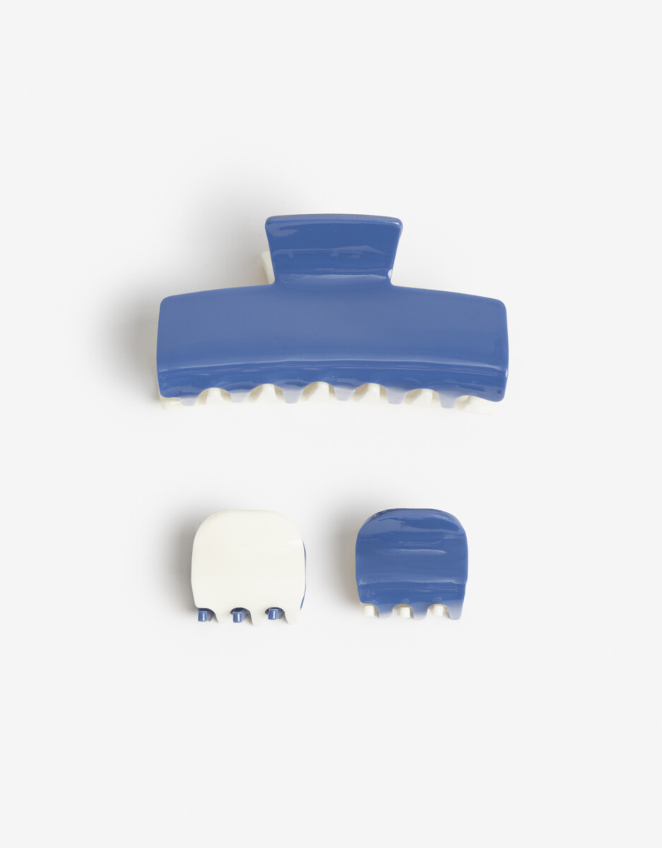 Set De Broches Bicolor 