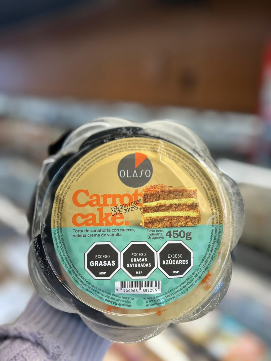 TORTA CARROT CAKE 450G +SOLO PDE O WEB+ 