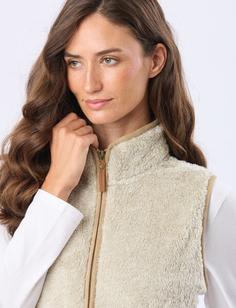 CHALECO SHERPA SUAVE Gris