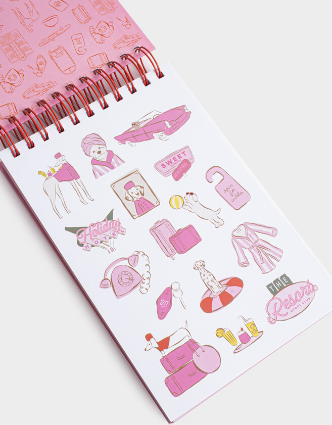 Anotadores Cuadernos y Memos Memo Espiralado Enjoy Your Stay - Rosa Claro