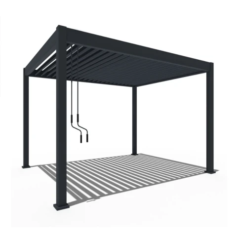 Pergola Moderna Aluminio Regulable 3x3 Desague Incl Patio AX Pergola Moderna Aluminio Regulable 3x3 Desague Incl Patio AX