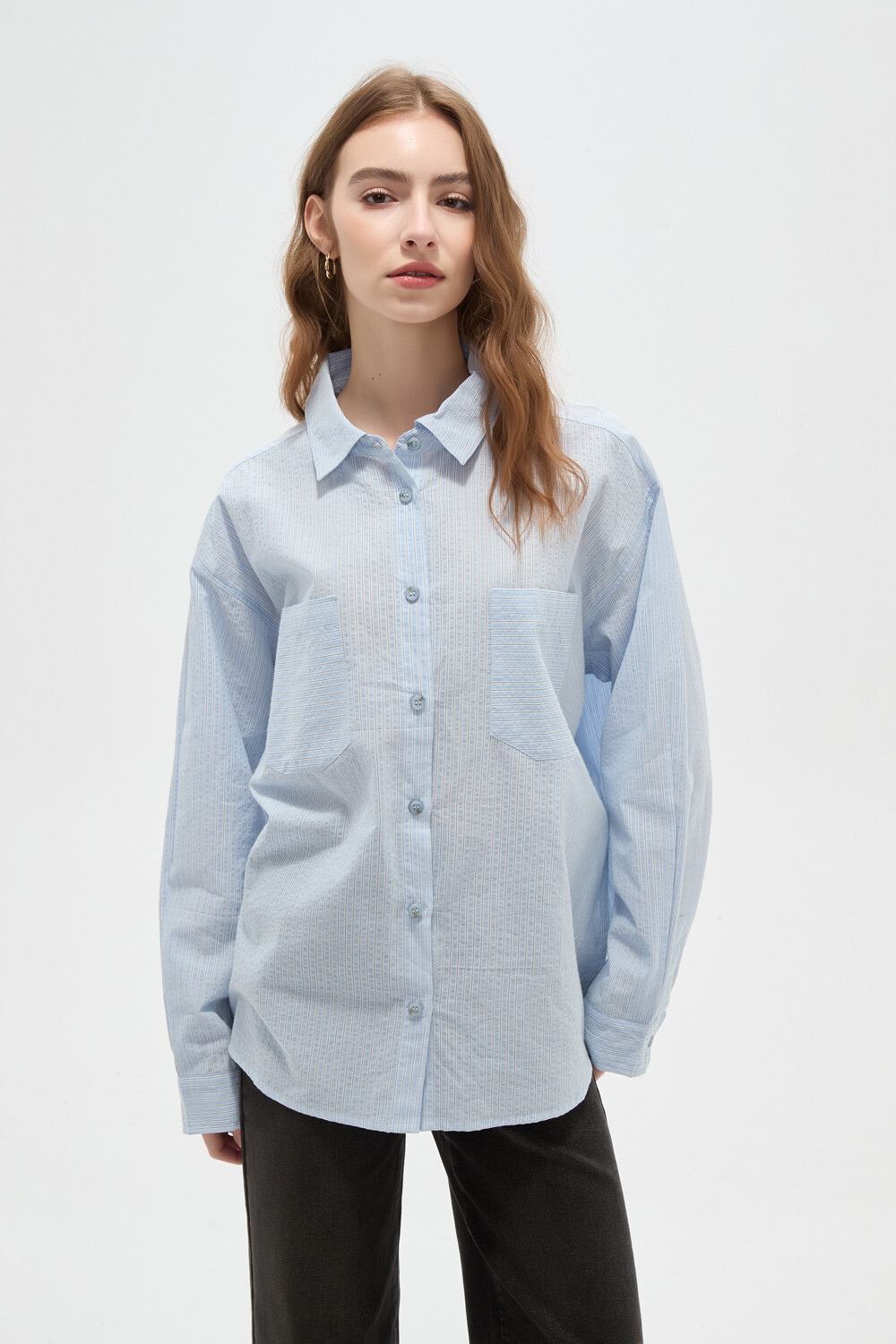 Camisa Enirea Celeste Claro