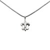 Dije Colgante Flor de Lis-Plata 925-Sin Piedra-CP3238 sinpiedra