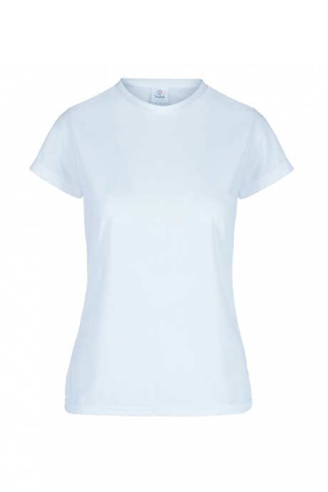 Camiseta a la base dry fit dama Blanco