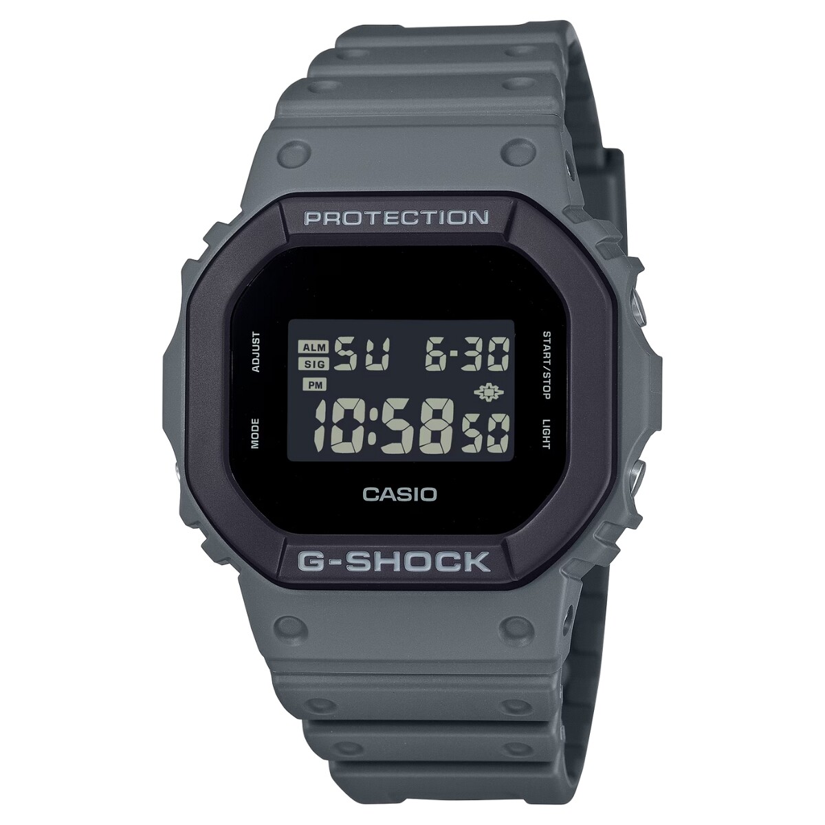 Reloj CASIO G-SHOCK DW5610UU-8DR Resina Gris Esfera 44mm 