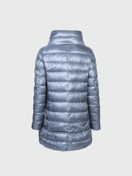 Herno - Campera de corte A confeccionada en nylon ultraligth, Giulia Celeste