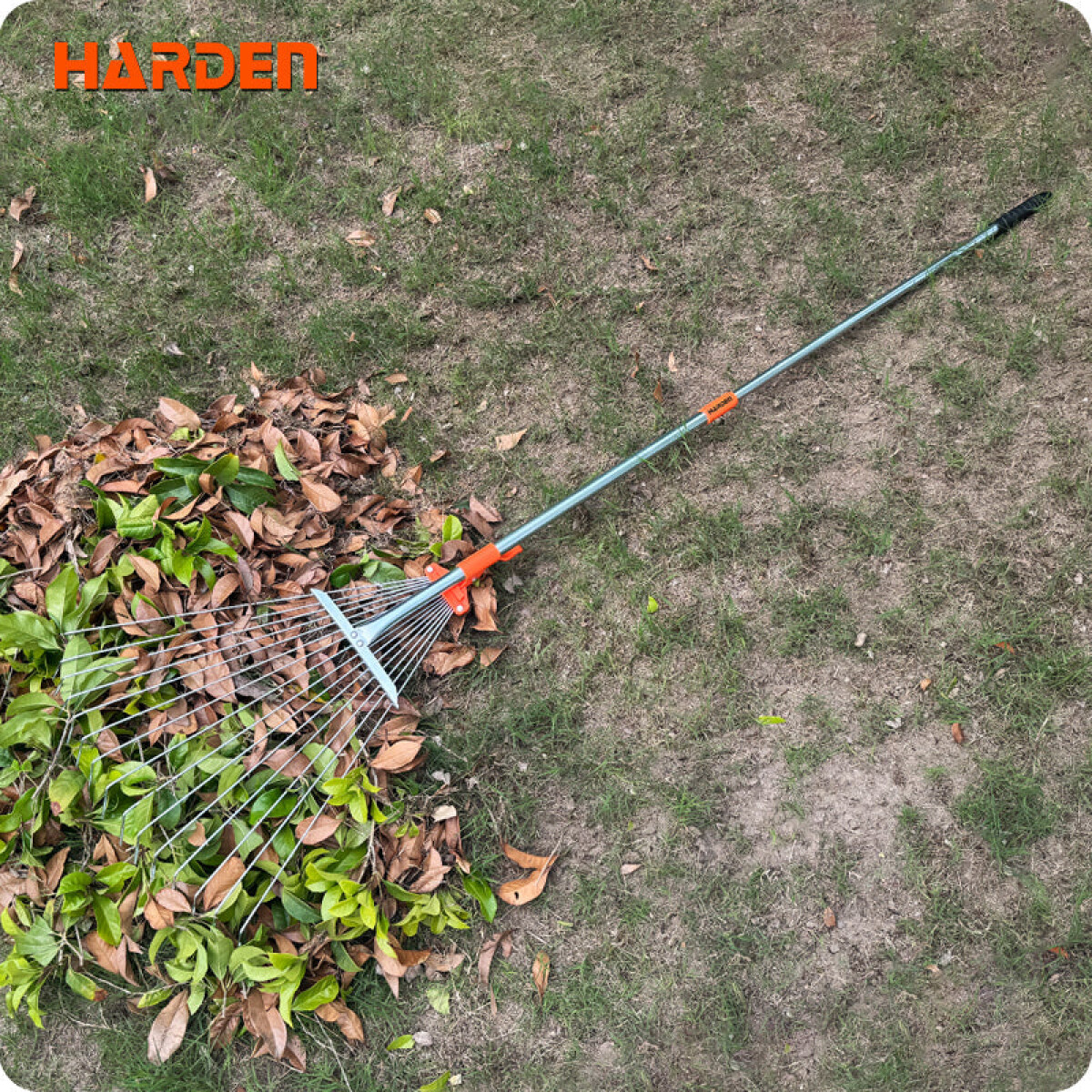 ESCOBILLA JARDIN METAL TELESCOPICA 80 A 168CM 15 DIENTES HARDEN ++ - N/a 