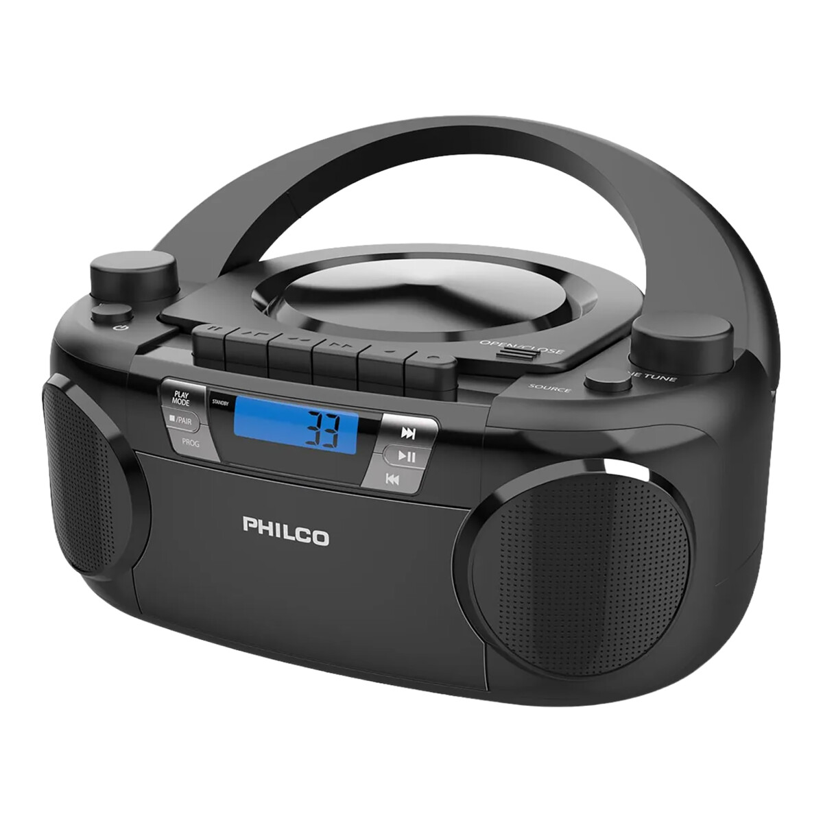 Radio Philco Boombox Bt 12W Estéreo Fm Cd MP3 