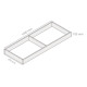 BAJO MESADA ZOCALO MOBILIARIO COCINA MDF GAMAS DE BEIGE GAMAS DE BEIGE
