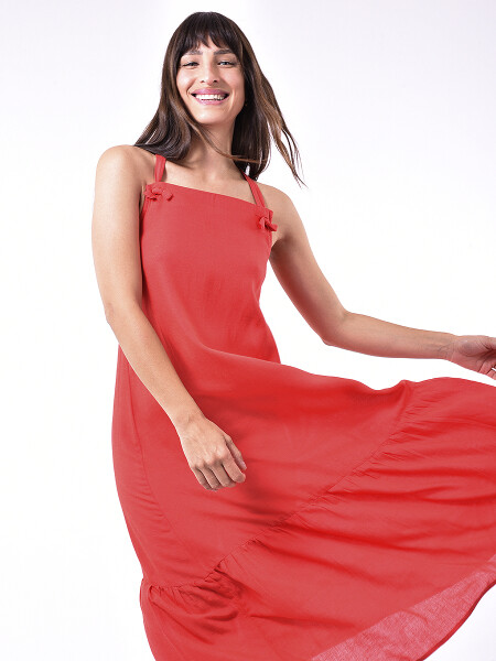 VESTIDO DINA ROJO