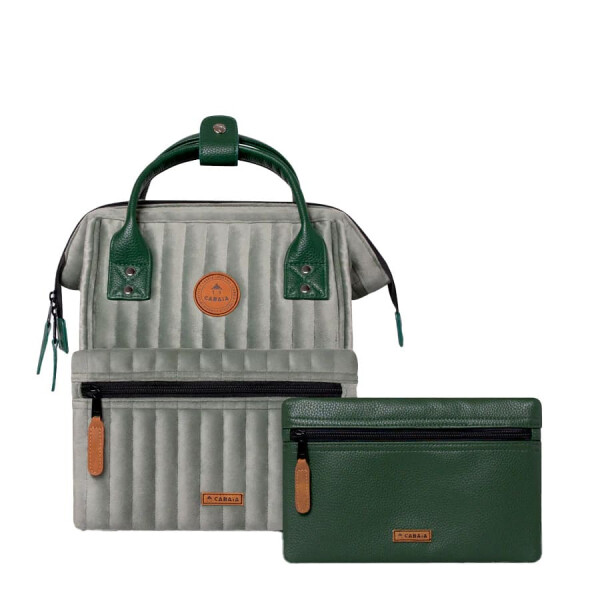 Mochilas - Cabaia - Cabaia Mochila CALCUTTA S 12L de Mujer - CABA-QUIL-CA01 Gris-verde