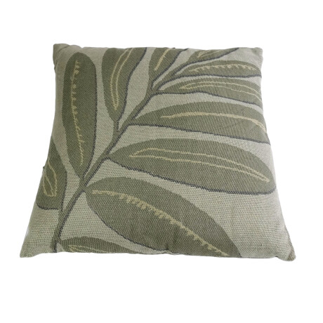 ALMOHADON VERDE CON HOJAS ARPILLERA Y TERCIOPELO CON RELLENO ALMOHADON VERDE CON HOJAS ARPILLERA Y TERCIOPELO CON RELLENO