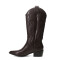 Botas de Mujer Miss Carol EDNA tejana con diseño en la caña Bordó
